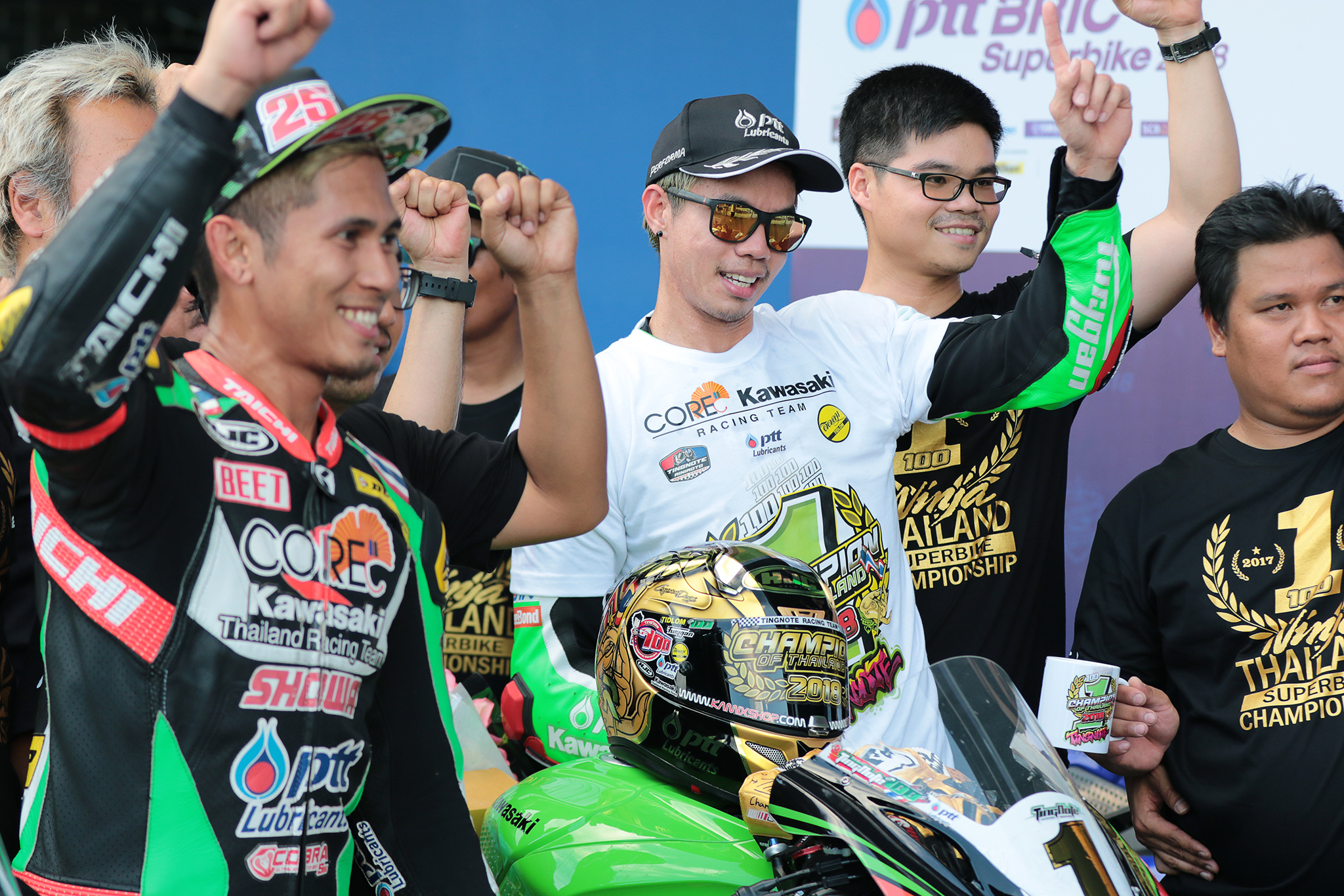 Thitipong and Kawasaki keep Yamaha at bay to seal a second BRIC Superbike title at 2018 season closer